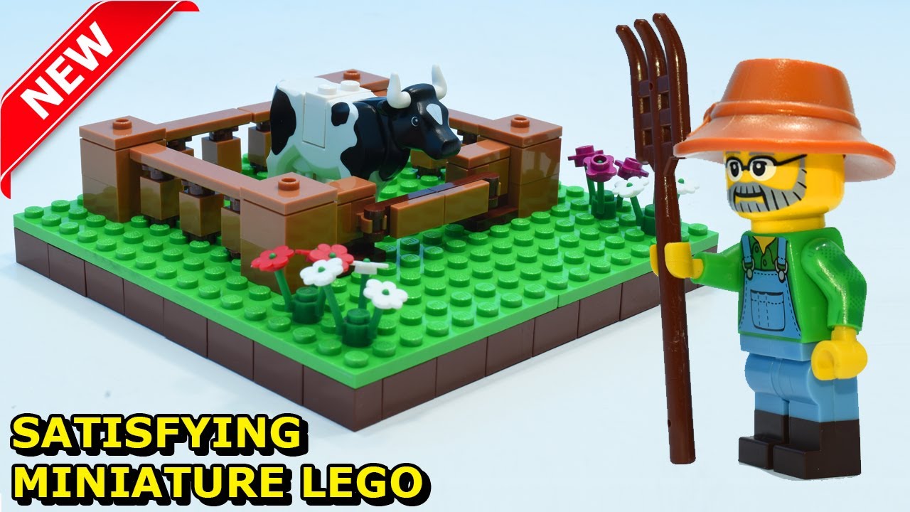 Satisfying Miniature LEGO Ep:01 | Cozy Small Cow Farm | Stop Motion Animation