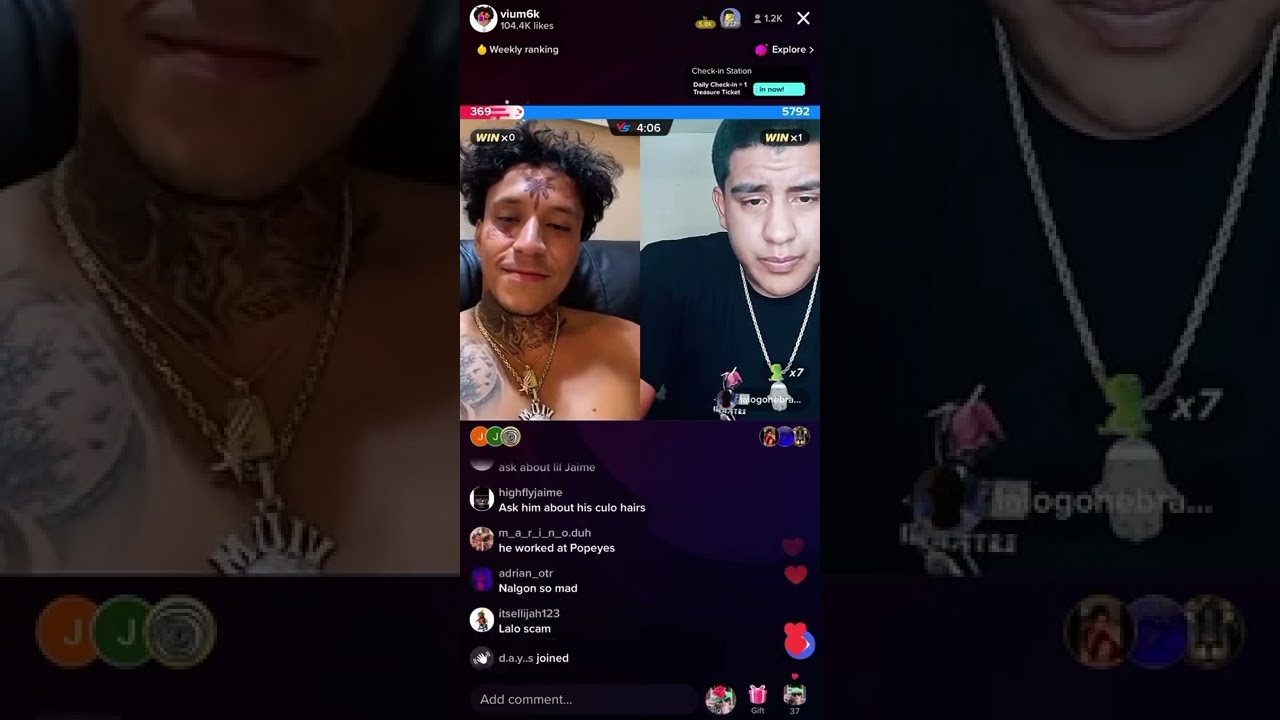 LALOGONEBRAZZY троллит VIUM в прямом эфире в TikTok 😂😂