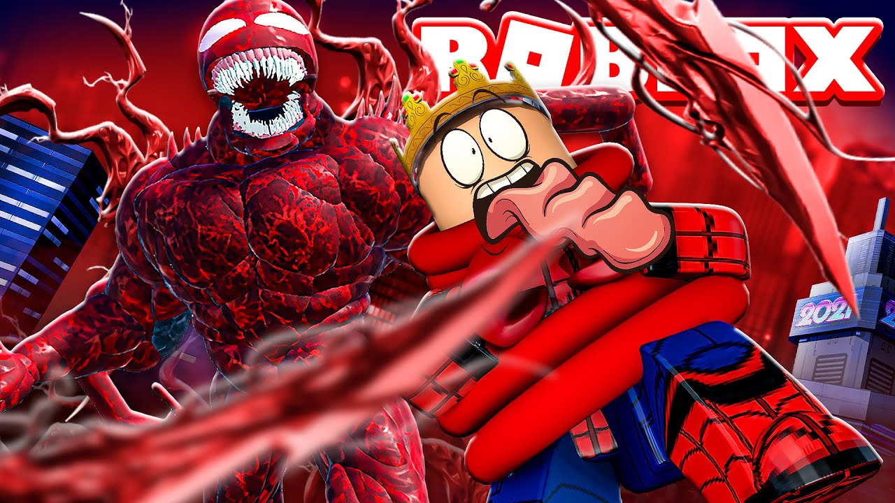 CARNAGE vs SPIDERMAN Fight in ROBLOX!