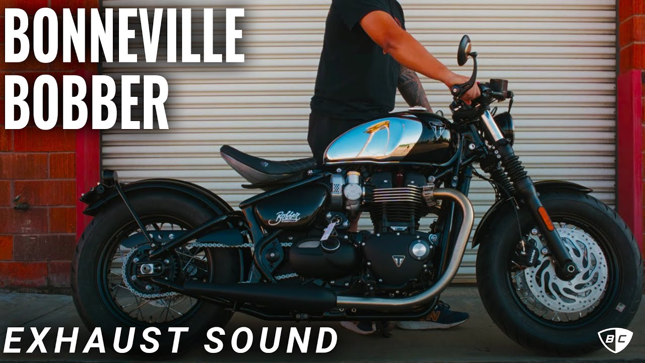 Exhaust Sound  for Triumph Bonneville Bobber | British Customs