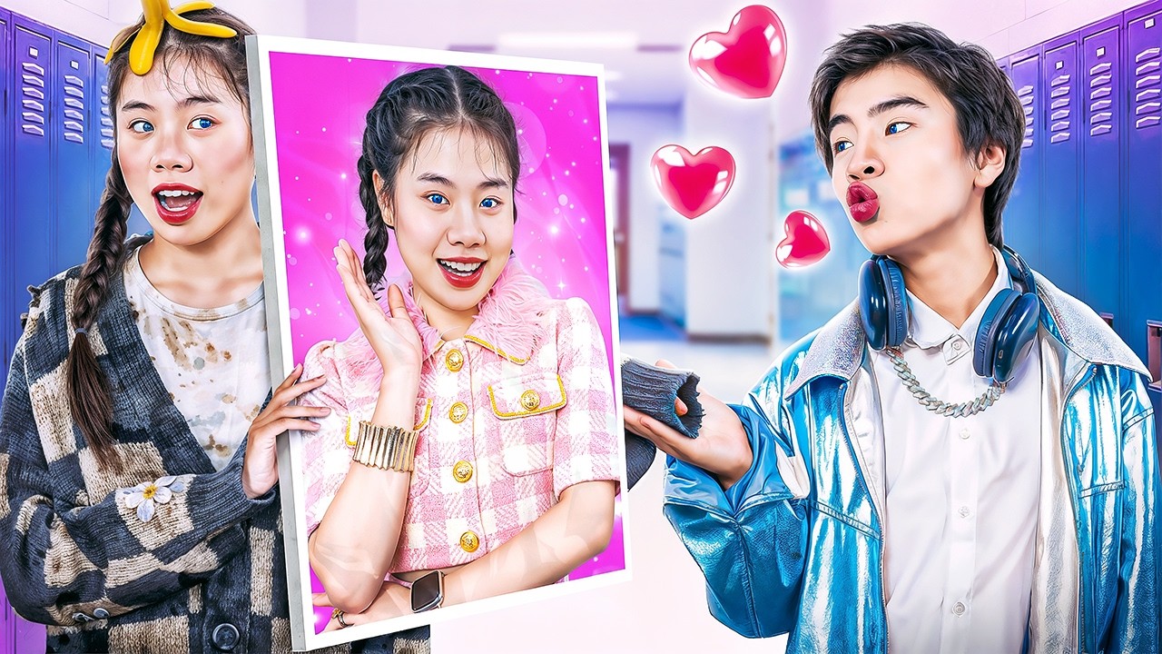 Baby Doll Yang Malang Jatuh Cinta Dengan Seorang Budak Lelaki yang Seksi! Dia Berpura-pura Kaya