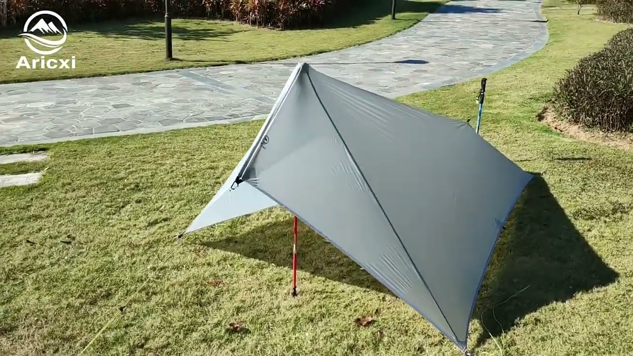 Ultra Light Rain Fly Tent Tarp, Waterproof 15d Silicone Coating Nylon Camping Shelter Canopy Rainfly