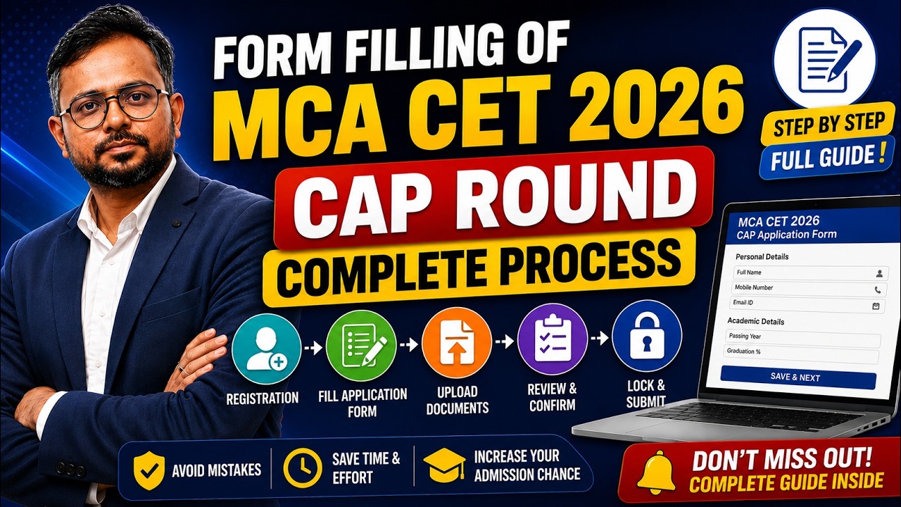 MCA CET CAP Form Filling Complete Process 🔥MCA CET 2026 CAP Round Started now for Admissions to MCA