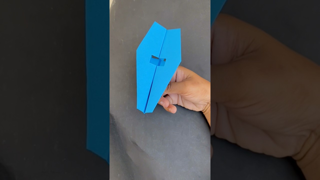 How to Make Easy Glider Paper Airplane ✈ | Flies Straight & Far #paperplane #airplane #origami #fun