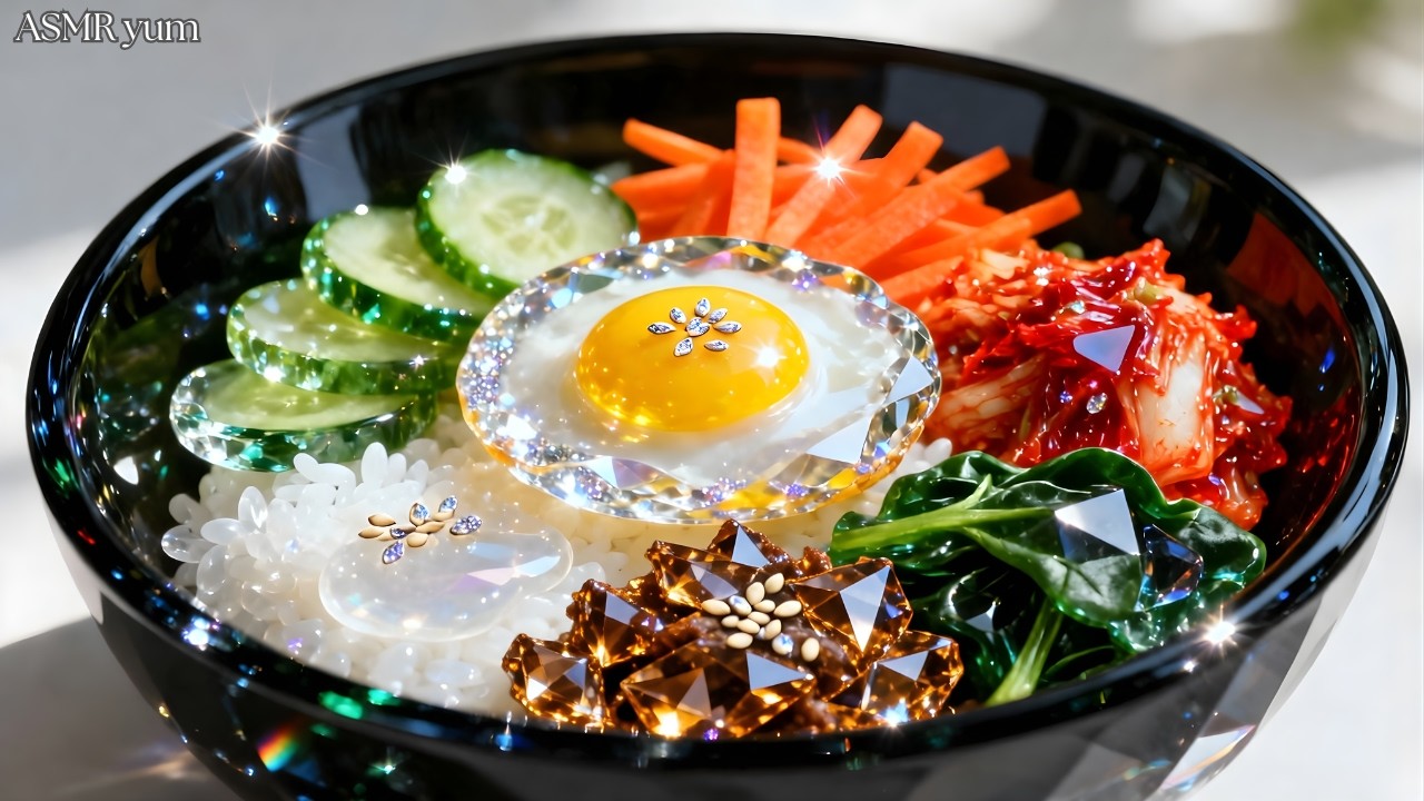 Wait WHAT&hellip; This Is GLASS Bibimbap?!😵🍚(ASMR)