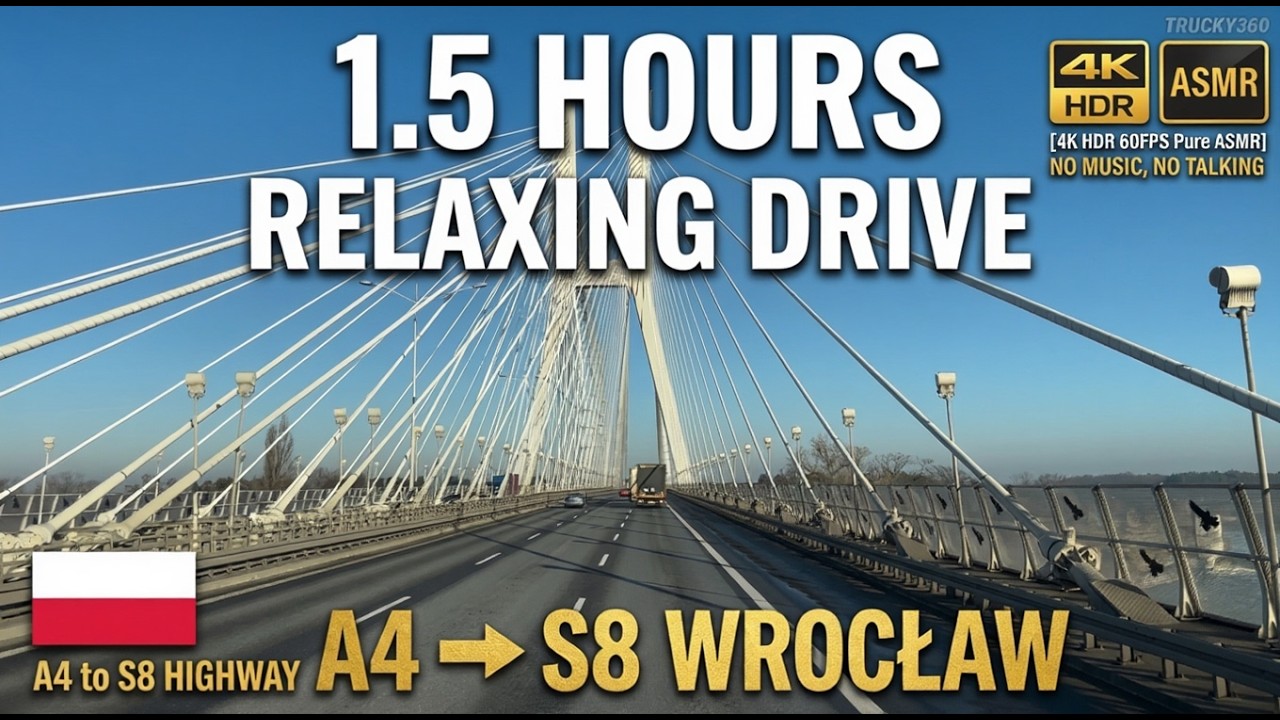 Poland Highway Drive | A4 to S8 Junction Truck POV 4K