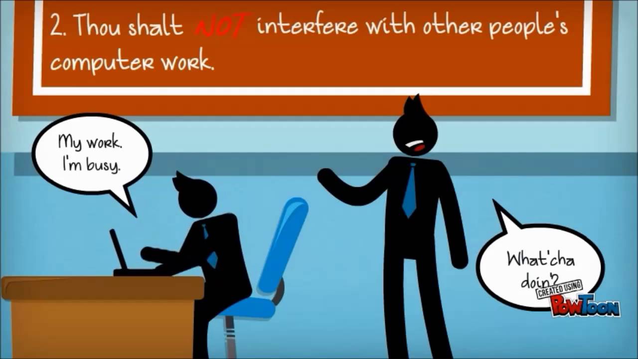 The Ten Commandments of Computer Ethics