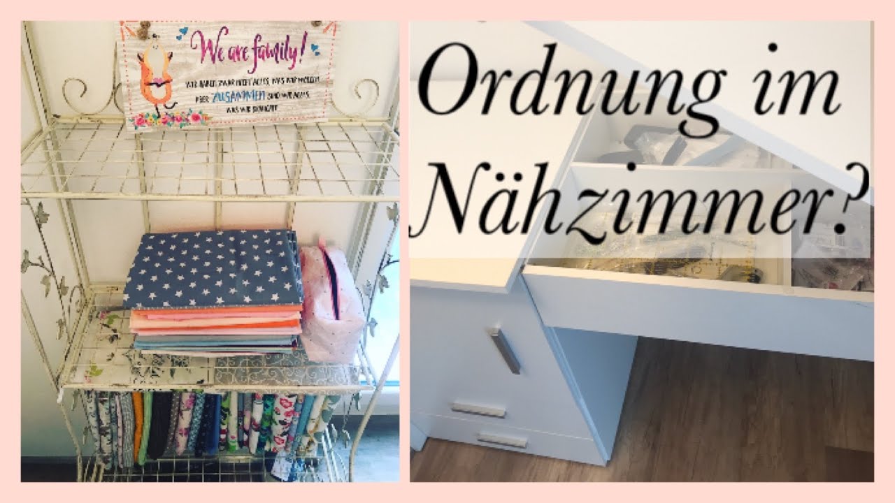 Ordnung im N&auml;hzimmer?! Tipps Stoffcaos beheben 😉 System schaffen 👏 N&auml;hmaschinentisch ja nein