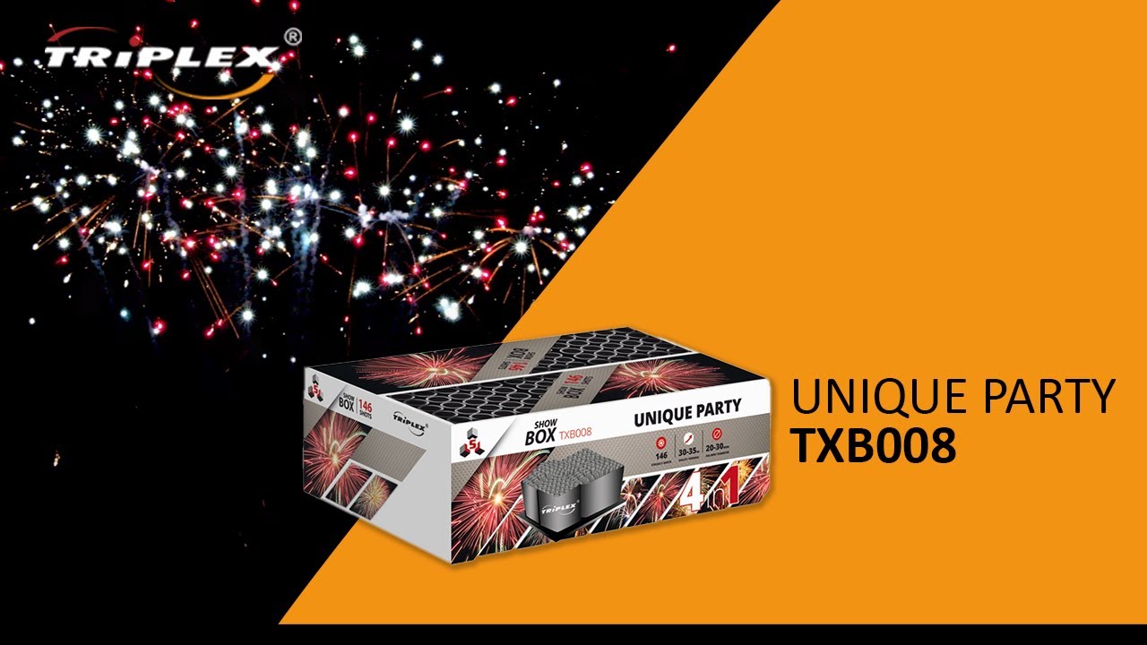 FAJERWERKI TXB008 UNIQUE PARTY TRIPLEX FIREWORKS