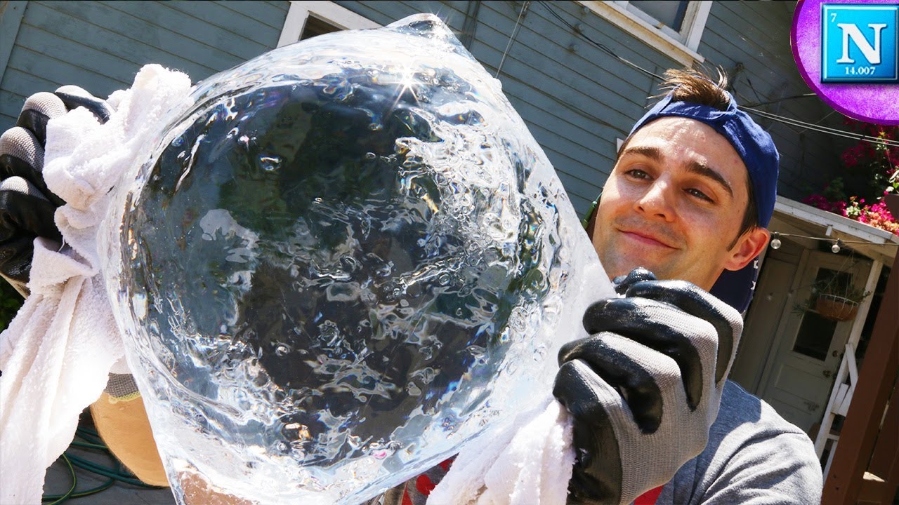 Make Fire From Ice: GIANT ICE LENS
