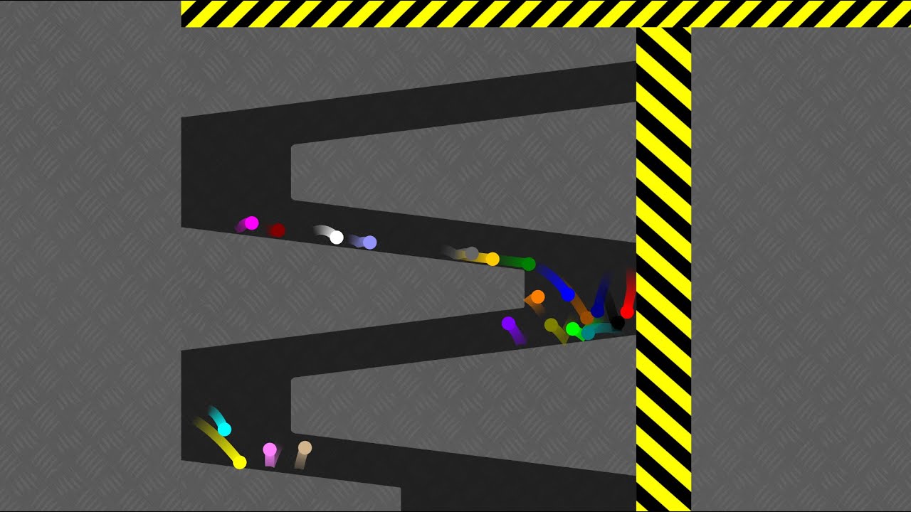 Shutter Crush 3 - Survival Marble Race in Algodoo