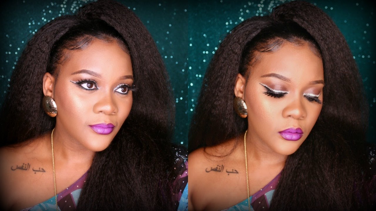 GET READY WITH ME | Glitter Wing Liner & Bold Lips