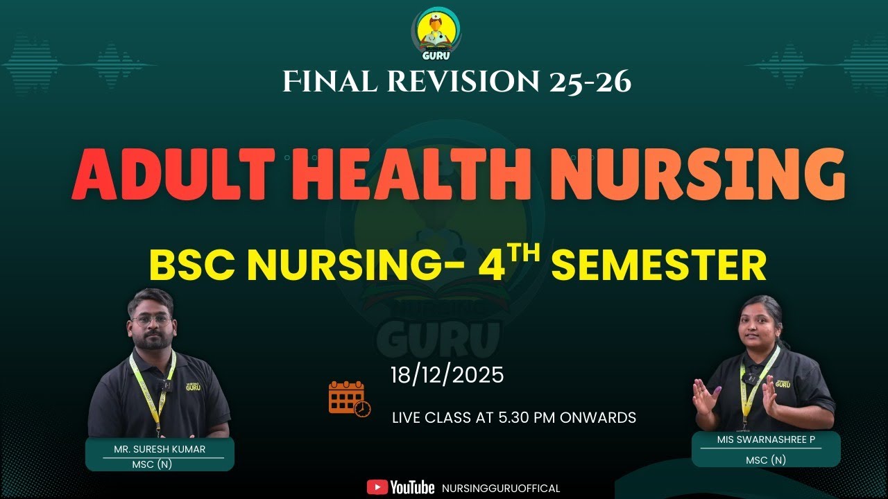 ADULT HEALTH NURSING BSC NURSING - 4th SEMESTER