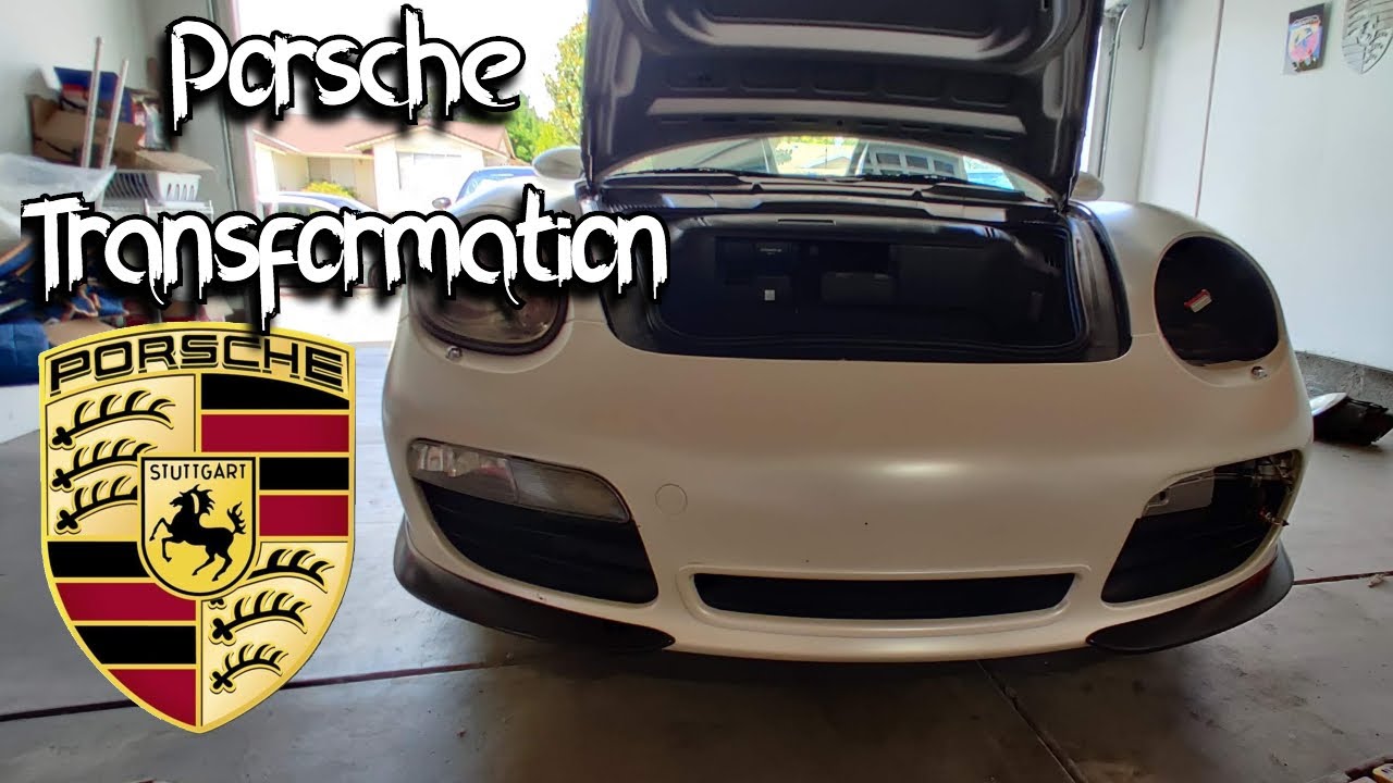 Установка фар и противотуманок Porsche 987 Spyder