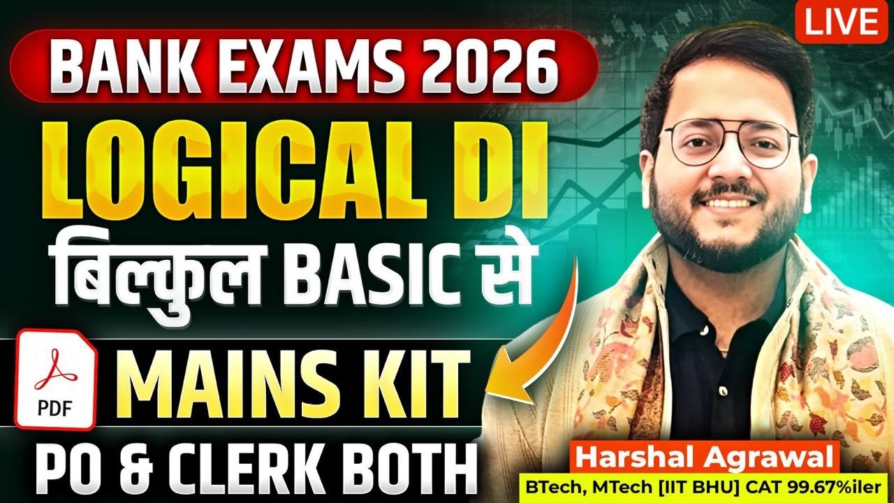 🎒MAINS KIT 2026 For All Bank Exams 📈Mains Level Data Interpretation for SBI, IBPS, RBI ✅ Harshal Sir