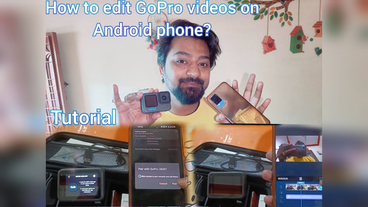 how to edit GoPro videos in Android phone | tutorial | GoPro video kaise edit kare?