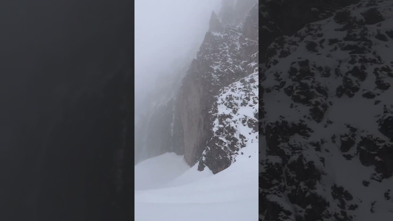 Forcella del Sasso Lungo adesso sotto una meravigliosa nevicata, il rifugio Toni Demetz sommerso😍❄️