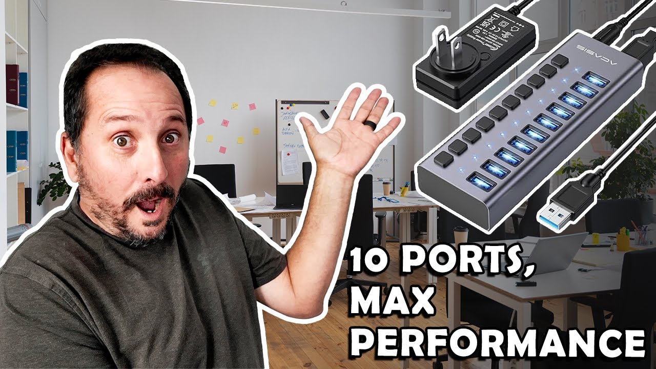 Powered USB Hub - ACASIS 10 Ports - Speed Test
