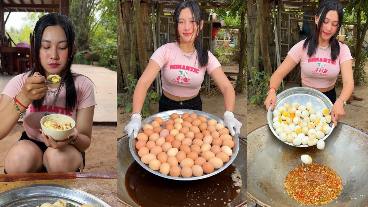 Amazing cooking deep fried egg recipe