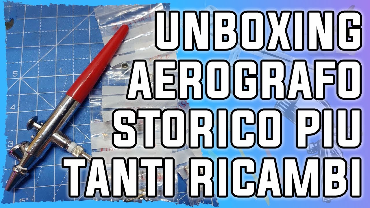 Unboxing aerografo Paasche VJR & tanti ricambi per gli aerografi