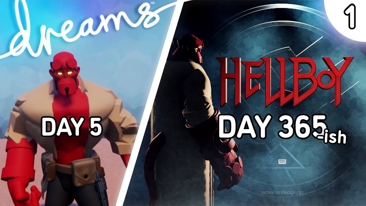 Making a Hellboy game from SCRATCH | Dreams PS4 (Part 1)