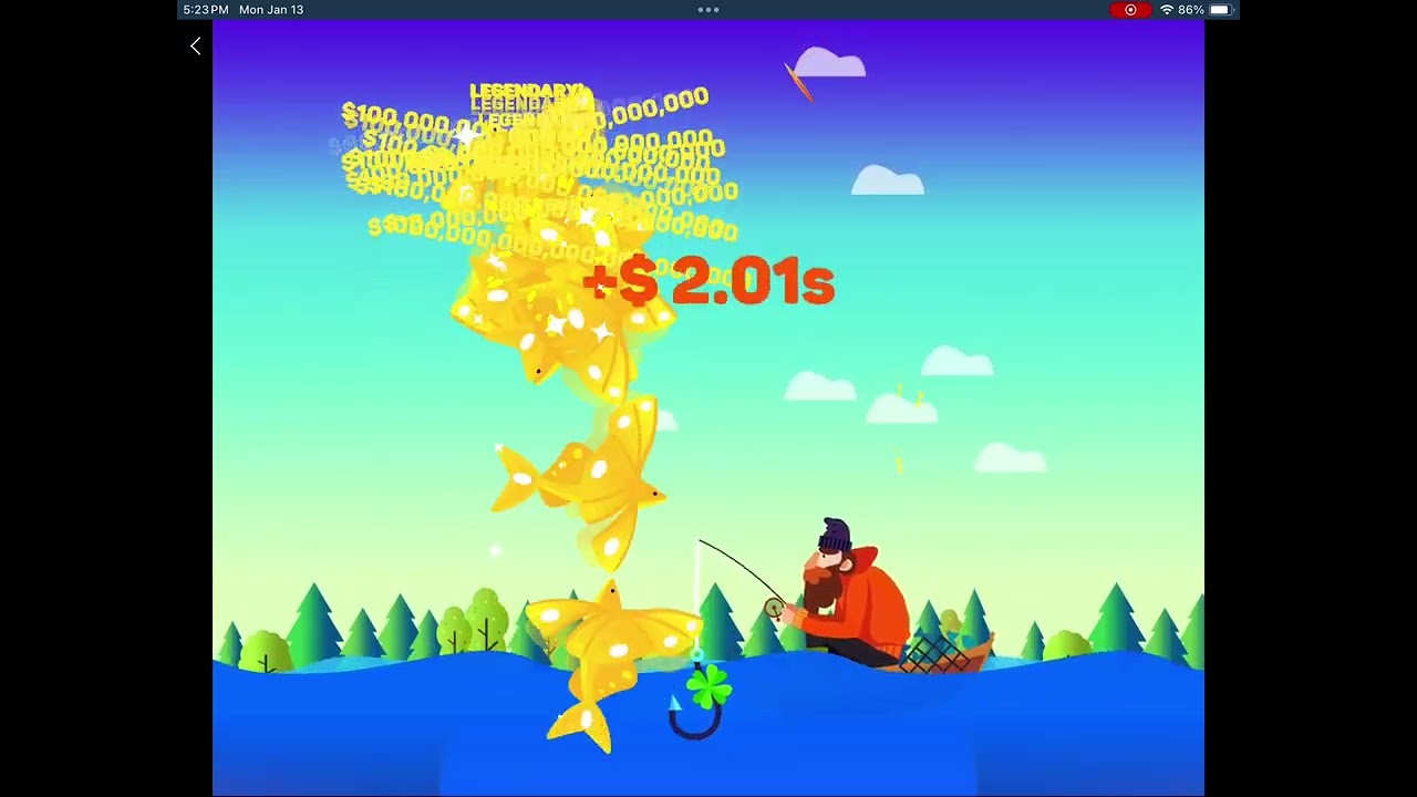 tiny fishing gameplay