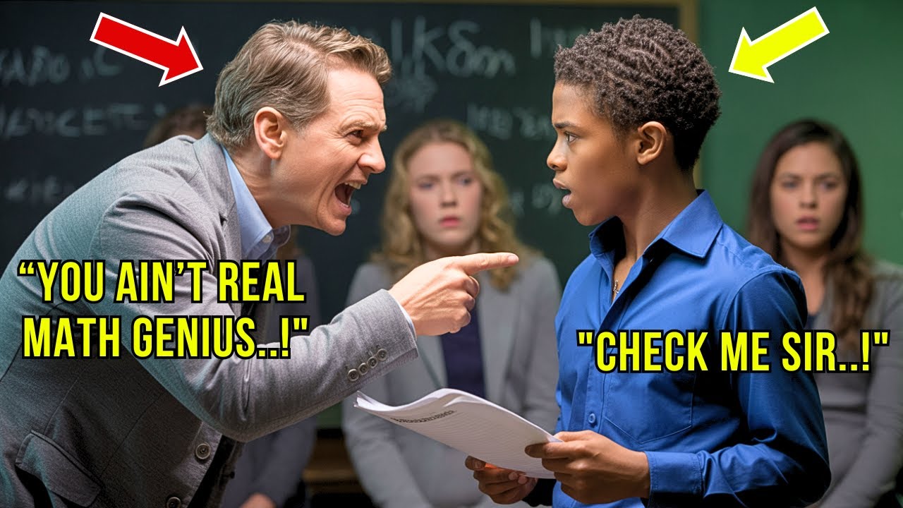 Racist Math TEACHER HUMILIATED Black Boy at Competition—His Solution Wins An International Award