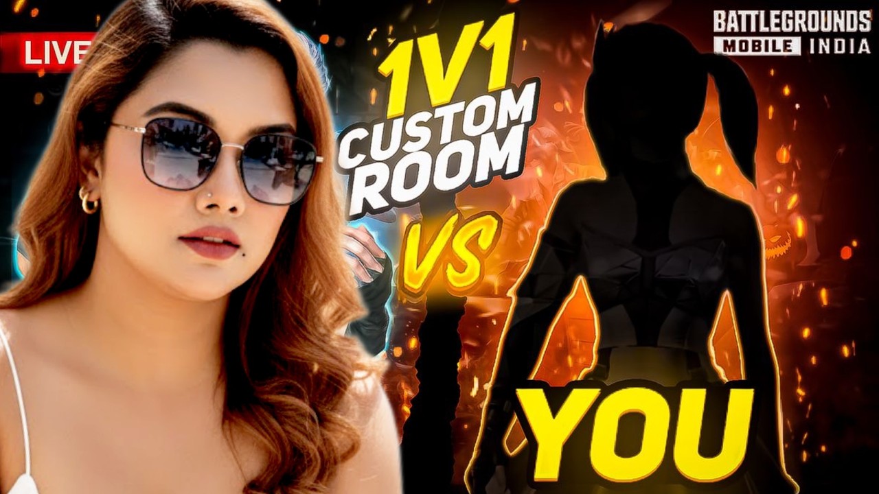 1 v 1 ROOM BGMI🔥RANK PUSH GAMEPLAY ✅JAGUAR GIRL IS LIVE ❤️JOIN EVERYONE ✌️
