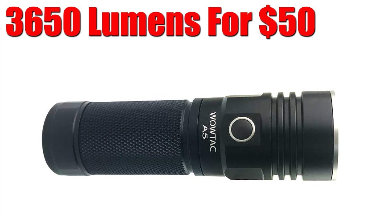 Wowtac A5 Flashlight Review: 3600 Lumens For $50