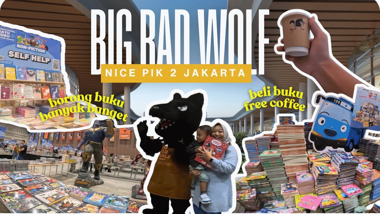 Vlog Big Bad Wolf NICE PIK 2 Indonesia 2025 | Clearance Sale Books South East Asia