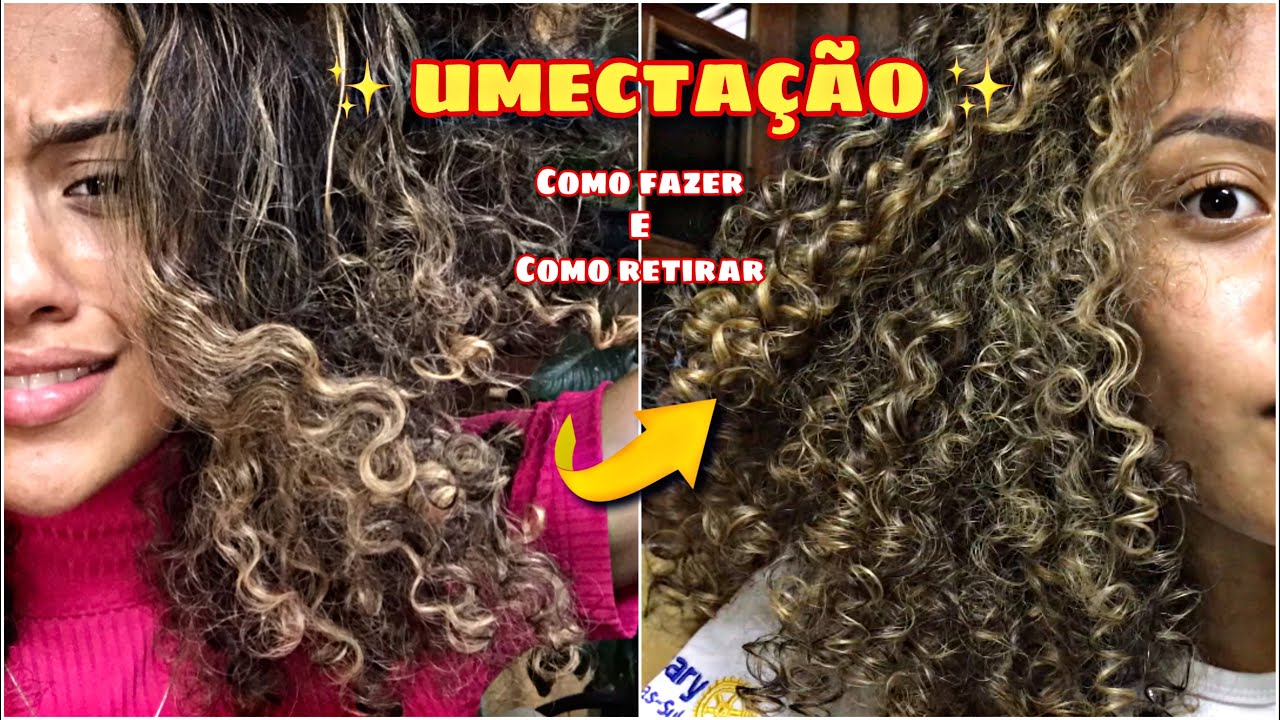 UMECTAÇÃO PARA CABELOS CACHEADOS E RESSECADOS| recuperando cabelo com óleo de coco - Giovanna novais