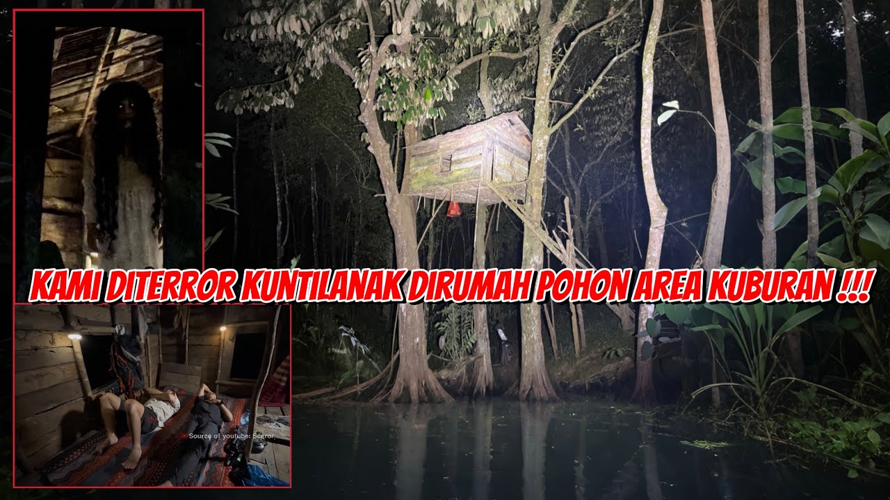 CAMPING MENGINAP DIRUMAH POHON~AKIBAT BAKAR TERASI KAMI DITEROR KUNTILANAK.