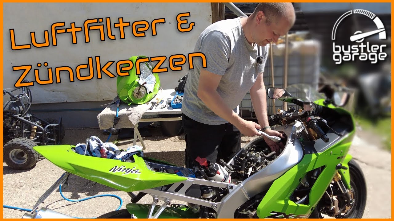 Kawasaki Ninja ZX-6R 636B | Luftfilter & Zündkerzen wechseln | DIY