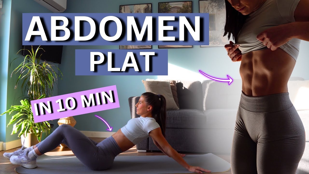 10 MIN Abdomen Plat | antrenament pentru abdomen plat si 6 PACK
