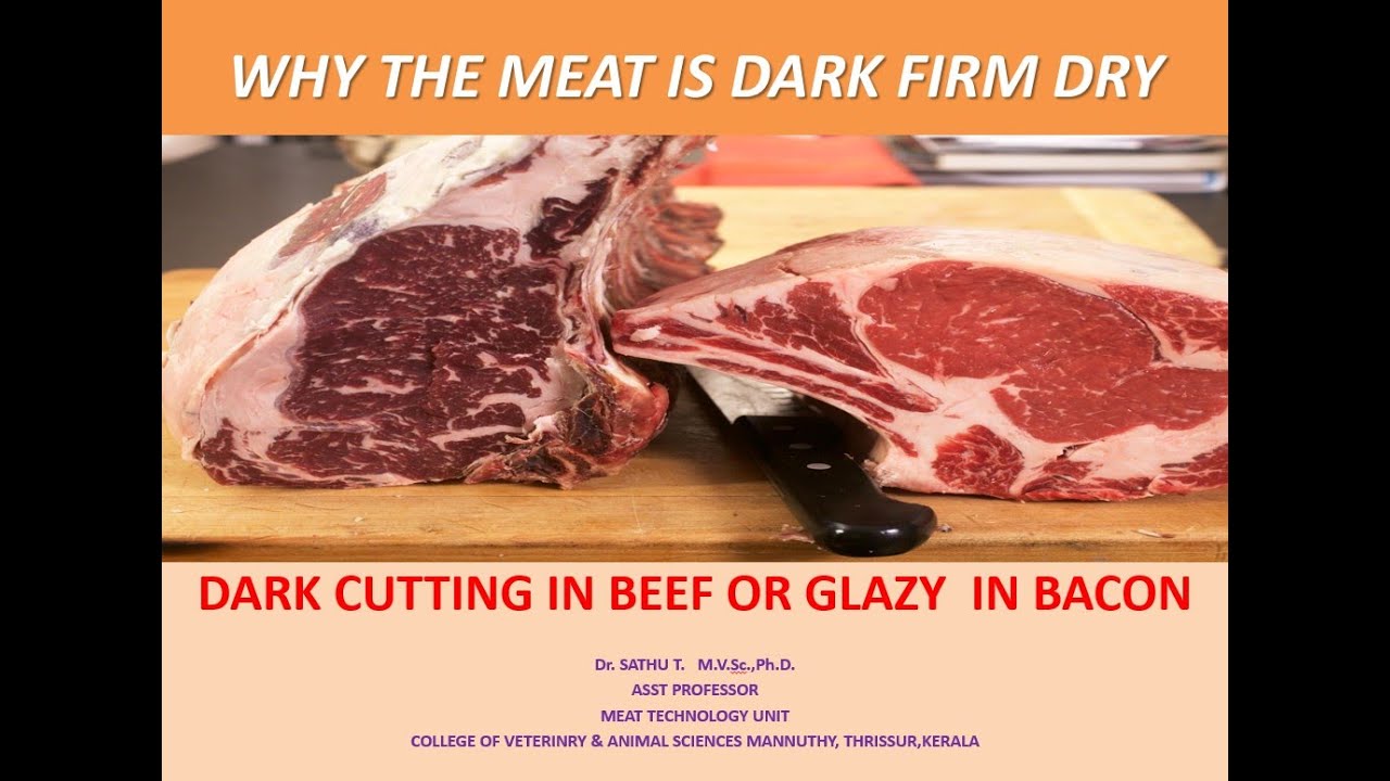 DARK FIRM DRY MEAT OR DARK CUTTER : DR.SATHU MEAT TECH