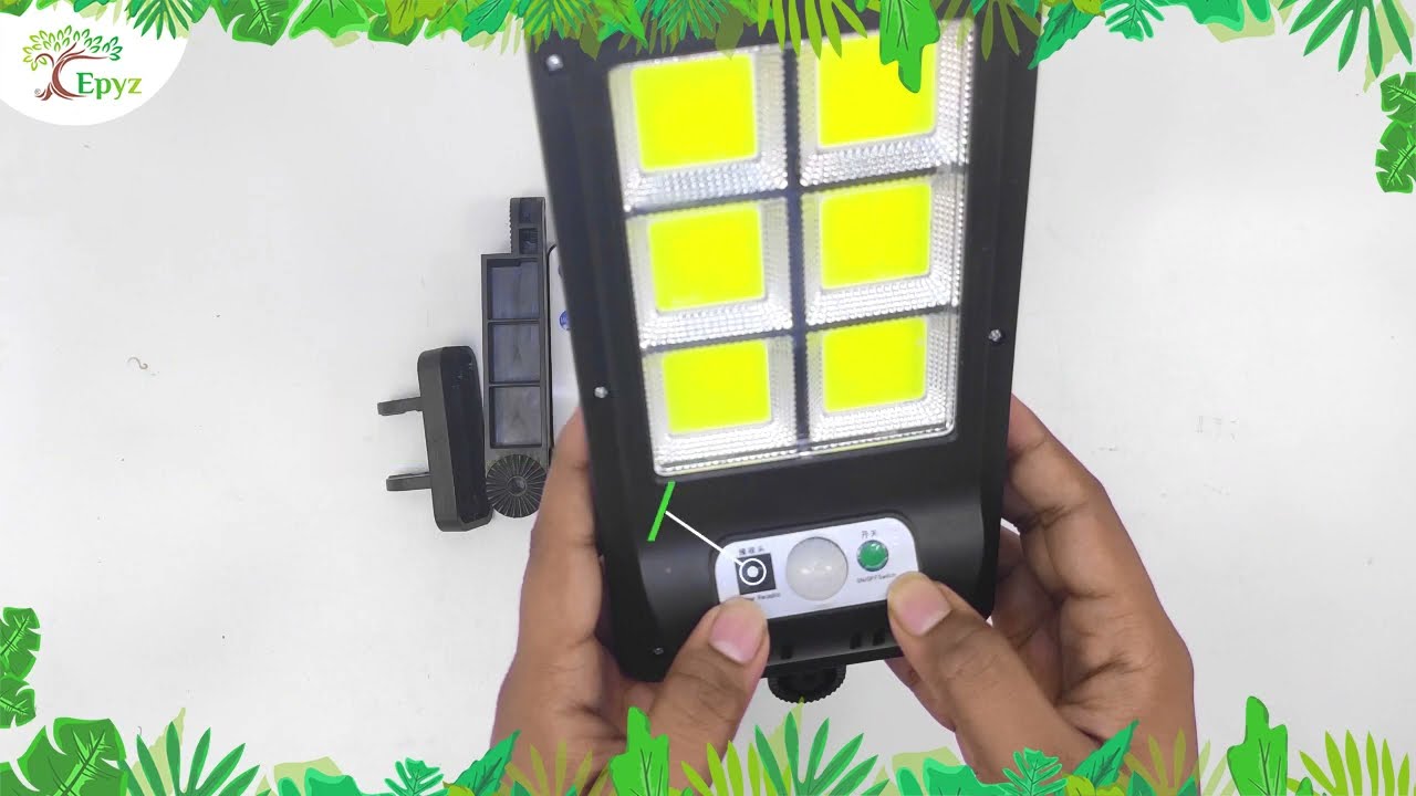 Epyz 120W COB Solar Light | Manual