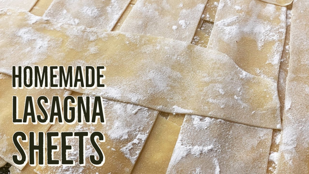Homemade Lasagna Sheets without Pasta Maker