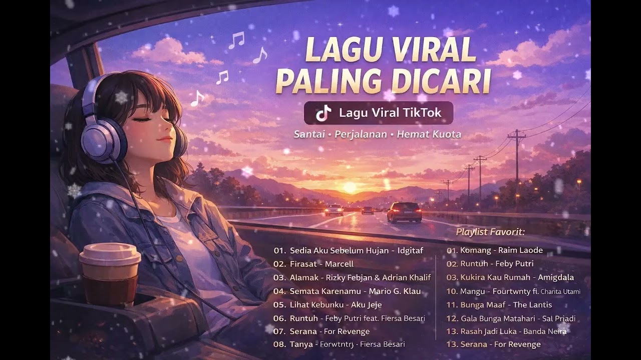 Lagu Viral TikTok Terbaru 2026 | Santai & Teman Perjalanan | Hemat Kuota