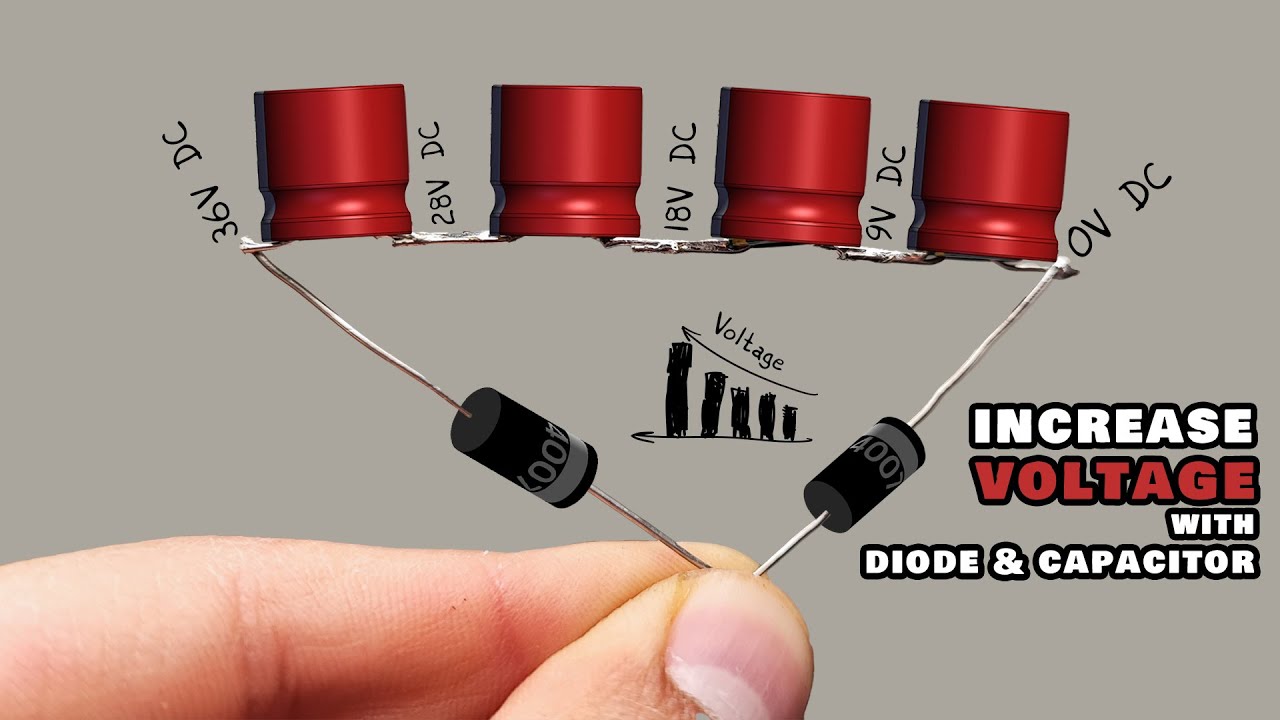 How to increase voltage using Diodes and Capacitor
