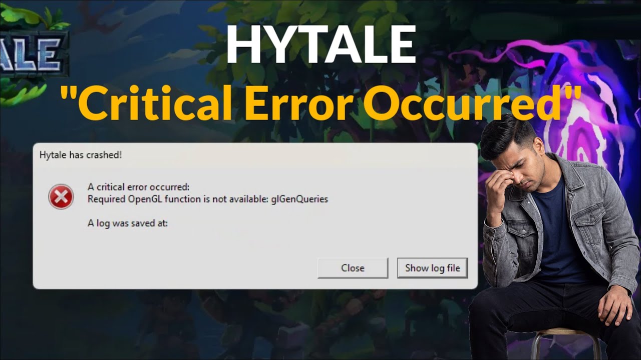 Fix Hytale Required OpnGL Function Is Not Available - Critical Error Occurred - 2026 - Game Crashed