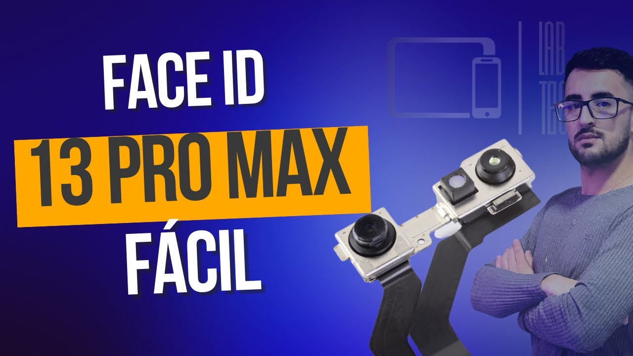 Reparo face ID do IPhone 13 pro max: prisma solto.
