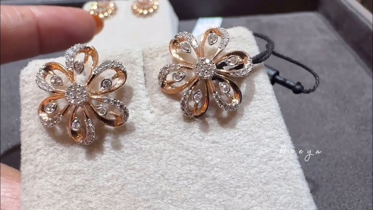 Tanishq Latest 2025 Diamond Earring Designs/Diamond Drop Earrings/Stud/HSR Layout/Bangalore/Deeya