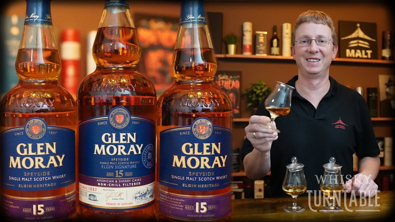 Glen Moray 15 Jahre - 48 % vs. 46 % vs. 40 % Vol.