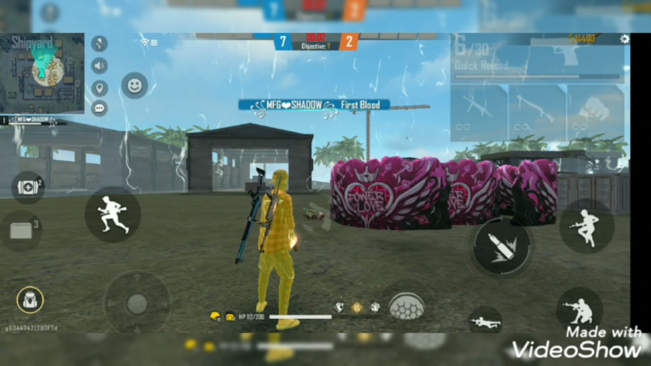 free fire short video 🎸 !! MFG ❤️ SHADOW99