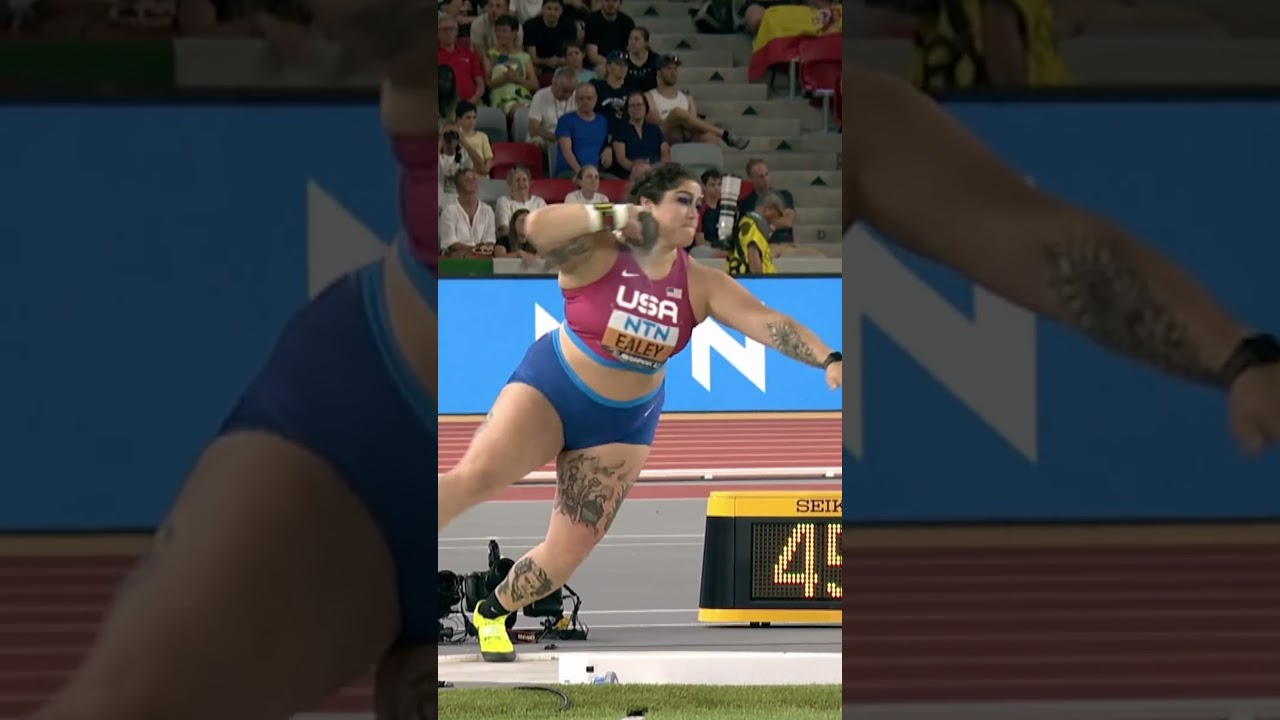 Ealey defends her shot put title 💪 