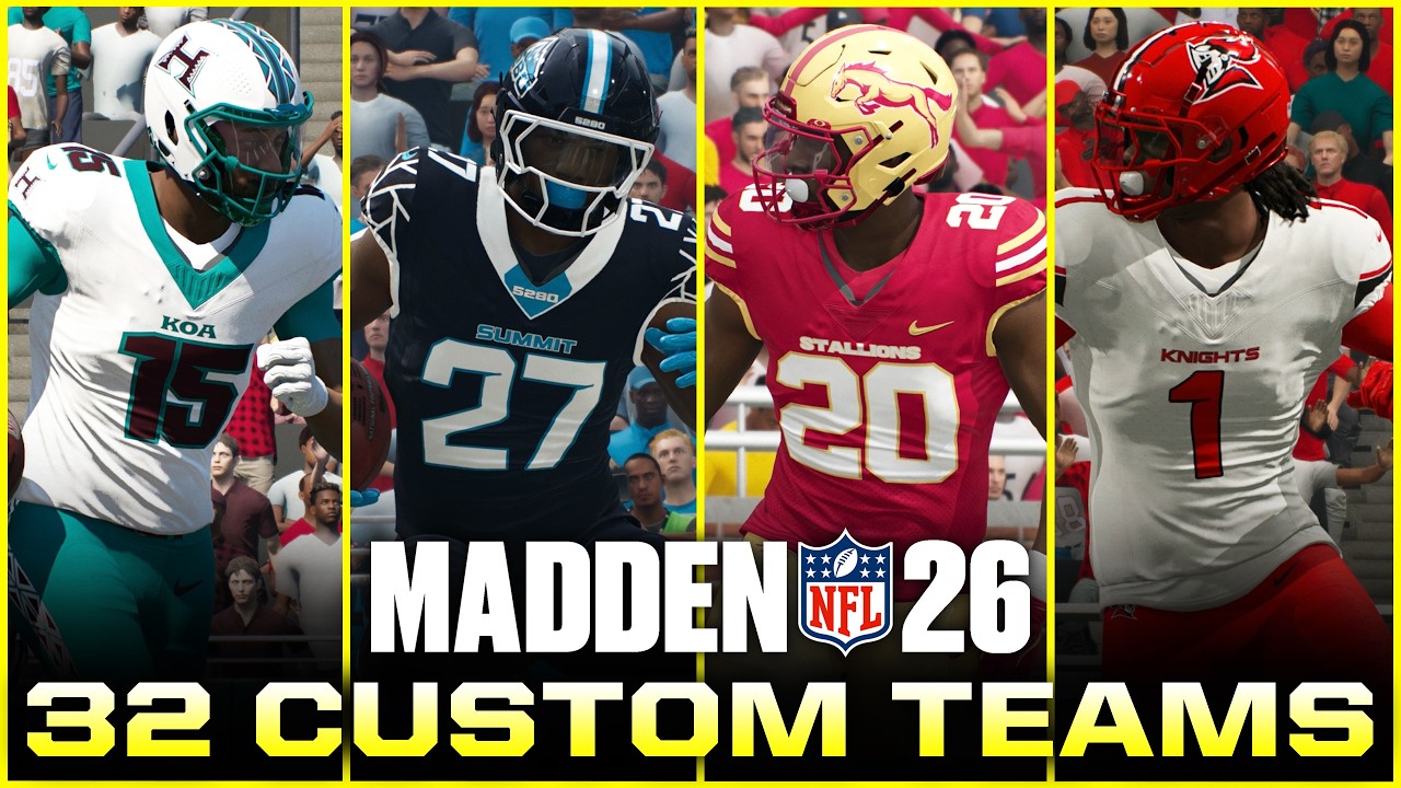 I Created An ENTIRE LEAGUE Of Teams In Madden 26 Teambuilder! Download Them Now!