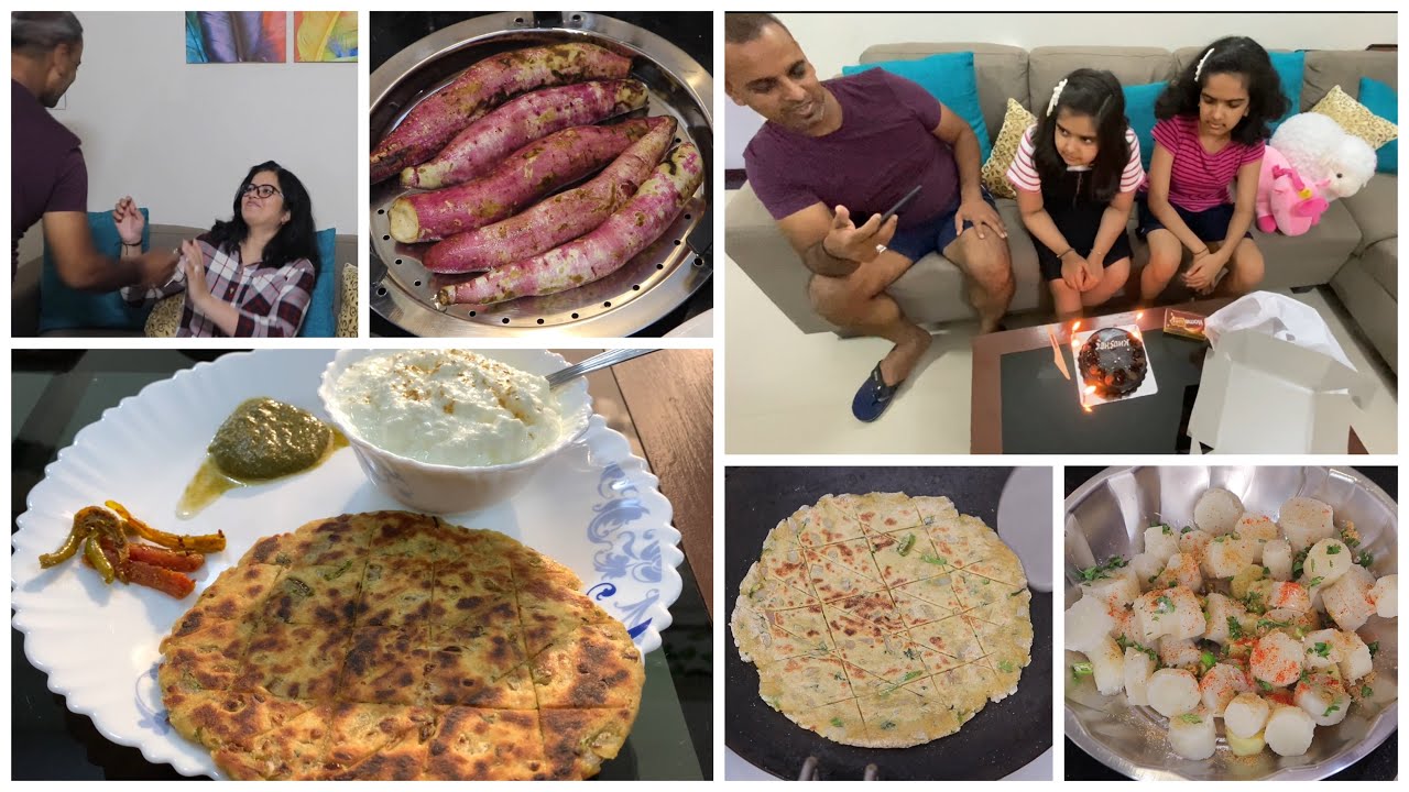 Khushee’s Birthday Celebration !! Morning Breakfast Preparation | Paratha Recipe | Shakarkandi Chaat