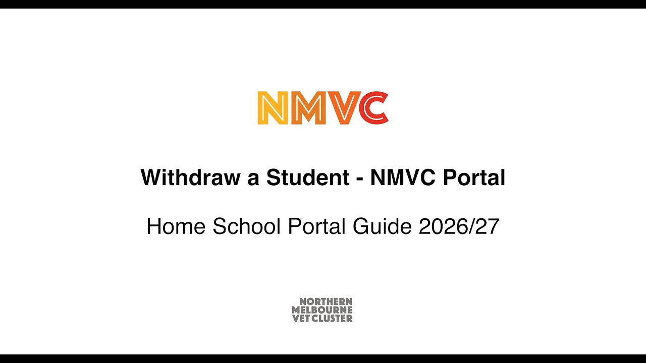 Withdraw a Student - NMVC Portal Home School training