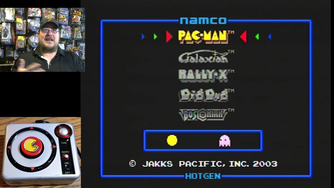 Namco Pac-Man Jakks Pacific Plug & Play mini Pocket Edition - game play