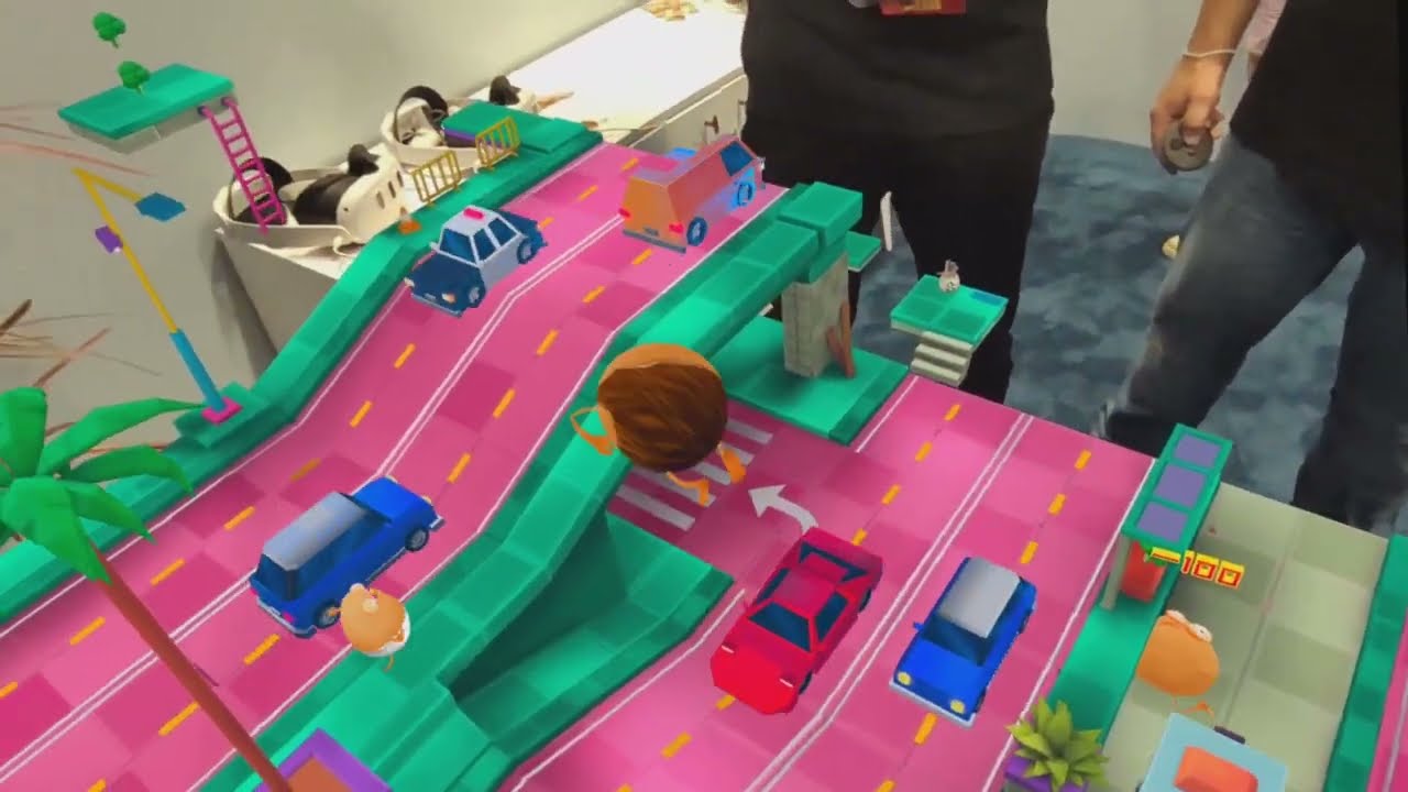 Eggscape (Robot Invasion Demo) at GDC 2024 on Quest 3 with Eric Masher, Zulushi and the developers